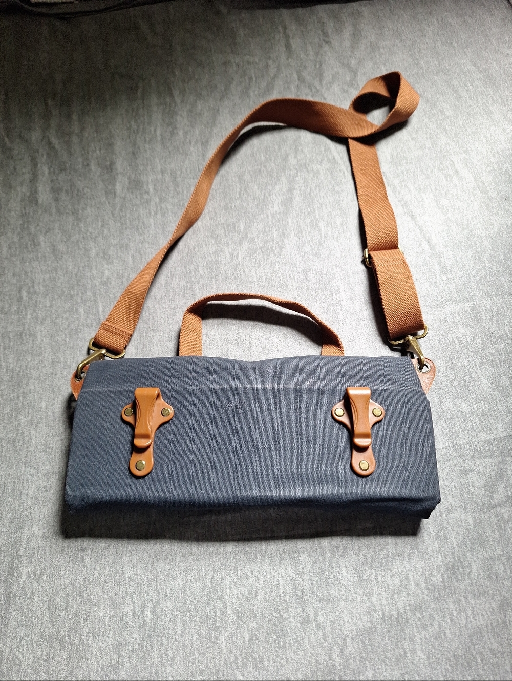 Tourbon  Canvas Clip-on Quick-release Bike Panniers Versatile Shoulder Bag - Picture 10 of 16